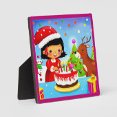 クリスマス誕生日7 フォトプラーク (正面)