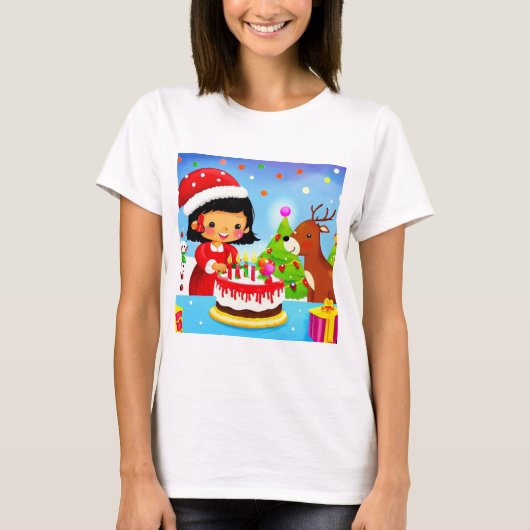 クリスマス誕生日7 Tシャツ (正面)