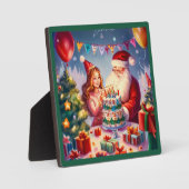 クリスマス誕生日8 フォトプラーク (正面)