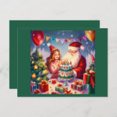 クリスマス誕生日8 ポストカード (正面/裏面)