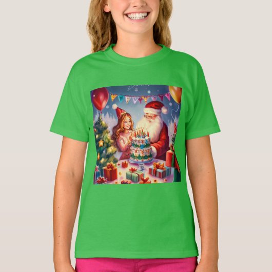 クリスマス誕生日8 Tシャツ (正面)