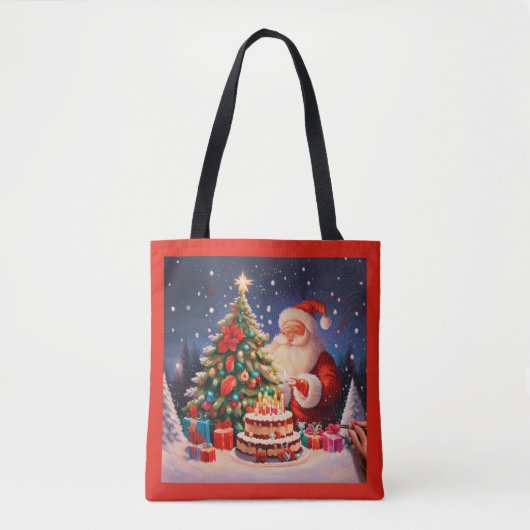 クリスマス誕生日9 トートバッグ (正面)