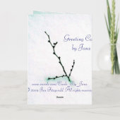 クリスマス誕生日 シーズンカード (裏面)