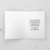 クリスマス誕生日、バレリーナ踊りイン雪カード シーズンカード (内部)