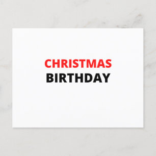 クリスマス誕生日 ポストカード