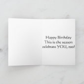 **クリスマス誕生日**「祝あなた!」 シーズンカード (内部)