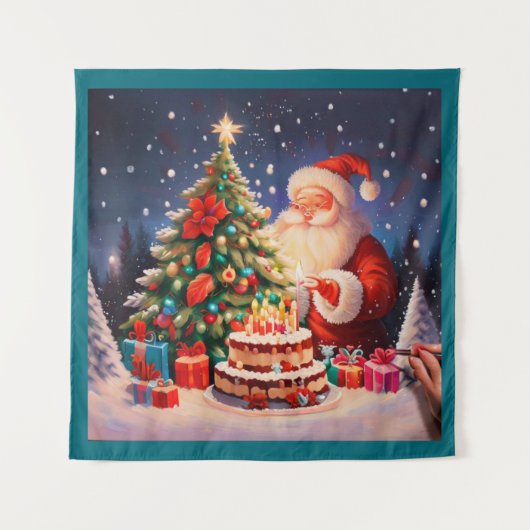 クリスマス誕生日 10 タペストリー (正面)