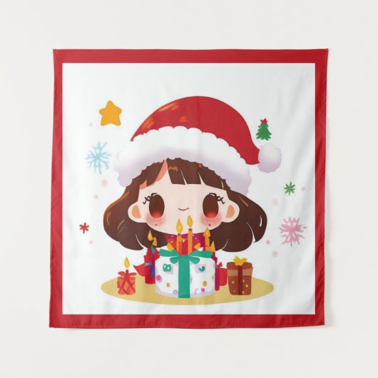 クリスマス誕生日 2 タペストリー (正面)