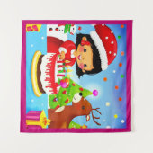 クリスマス誕生日 7 タペストリー (正面(横))