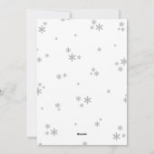クリスマス誕生発表の喜びの束 シーズンカード (裏面)