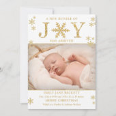 クリスマス誕生発表の喜びの束 シーズンカード (正面)