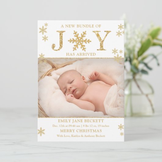 クリスマス誕生発表の喜びの束 シーズンカード (スタンド正面)