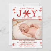 クリスマス誕生発表の喜びの束 シーズンカード (正面)