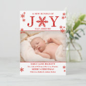 クリスマス誕生発表の喜びの束 シーズンカード (スタンド正面)