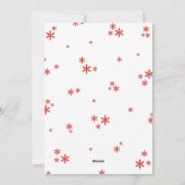 クリスマス誕生発表の喜びの束 シーズンカード (裏面)