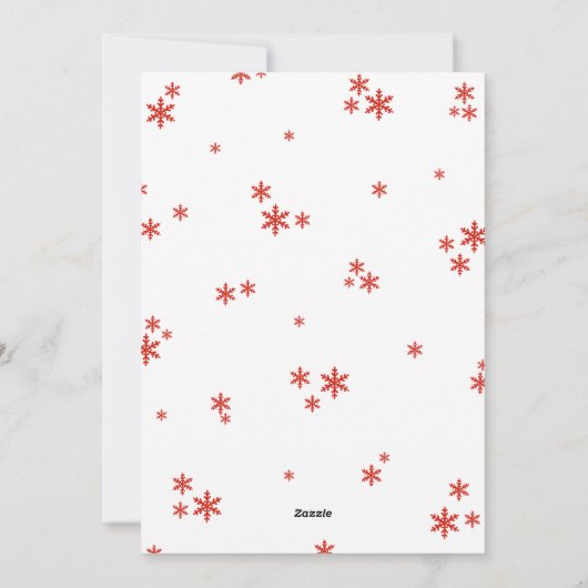 クリスマス誕生発表の喜びの束 シーズンカード (裏面)