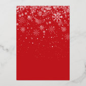 クリスマス誕生発表フォトゴールドフォイルカード 箔シーズンカード (裏面)