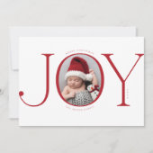クリスマス誕生発表ホリデーフォトカード シーズンカード (正面)