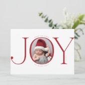 クリスマス誕生発表ホリデーフォトカード シーズンカード (スタンド正面)