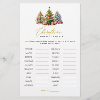 クリスマス語スクランブル語検索パーティーゲーム
