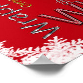 クリスマス語関連文字 ポスター (角)