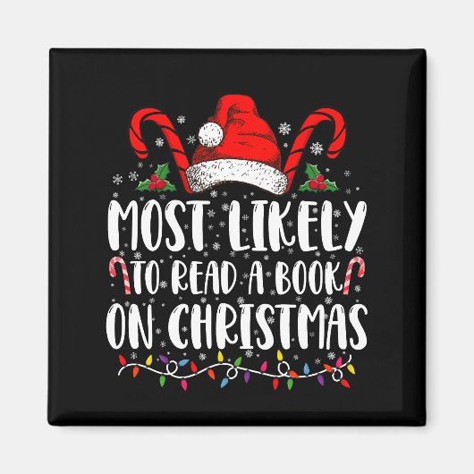 クリスマス読のマッチングの本になる可能性が高い マグネット (正面)