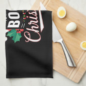 クリスマス読の本になりそうだ キッチンタオル (四つ折り)