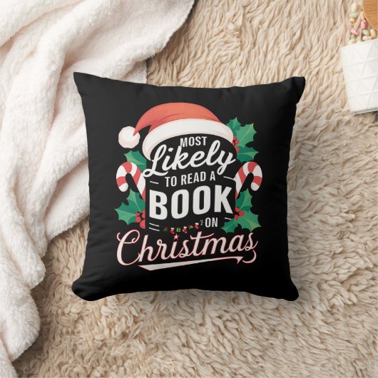 クリスマス読の本になりそうだ クッション (ブランケット)