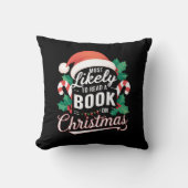 クリスマス読の本になりそうだ クッション (正面)