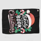 クリスマス読の本になりそうだ ゴルフタオル (横)