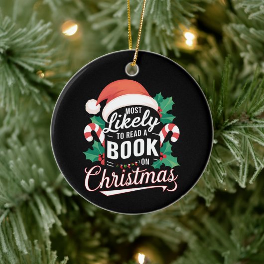 クリスマス読の本になりそうだ セラミックオーナメント (ツリー)
