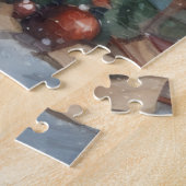 クリスマス読猫のヴィンテージカード ジグソーパズル (側面)