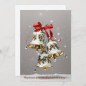 クリスマス調和：音楽があなたの魂を満たすこと シーズンカード (正面/裏面)