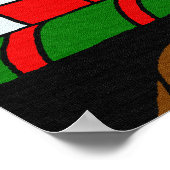 クリスマス豚のポスター ポスター (角)