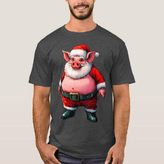 クリスマス豚の友人 Tシャツ