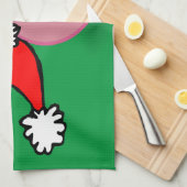 クリスマス豚 キッチンタオル (四つ折り)