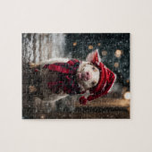 クリスマス豚 ジグソーパズル (横)