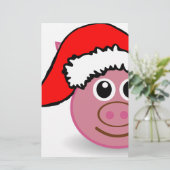 クリスマス豚 便箋 (スタンド正面)