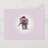 クリスマス象のベビーのクリスマスの郵便はがき シーズンポストカード (正面)