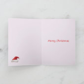 クリスマス象のベビーのクリスマスカード シーズンカード (内部)