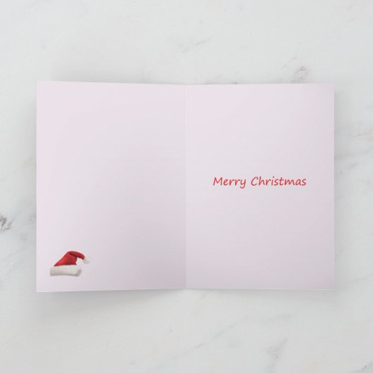 クリスマス象のベビーのクリスマスカード シーズンカード (内部)