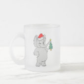 クリスマス象 フロストグラスマグカップ (左)