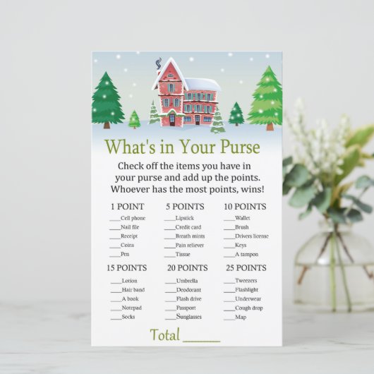 クリスマス財布のゲームの中に何があるか (スタンド正面)