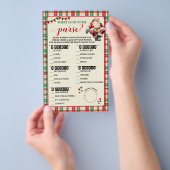 クリスマス財布プレイドゲームカードの中身 チラシ (ハンドル)