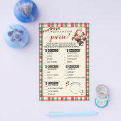 クリスマス財布プレイドゲームカードの中身 チラシ (シングル)