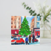 クリスマス買い物客 カード (スタンド正面)