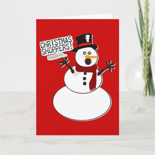 クリスマス買い物客！ シーズンカード (正面)