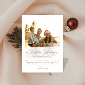 クリスマス賛美のトロピカルサンセット写真 シーズンカード