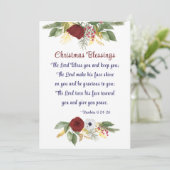 クリスマス賛美の主よ賛美よバイブル聖句フラット シーズンカード (スタンド正面)