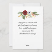 クリスマス賛美の主よ賛美よバイブル聖句フラット シーズンカード (裏面)